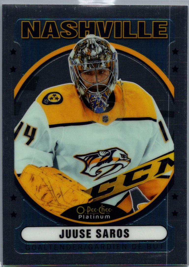 Juuse Saros #R-28 2021-22 O-Pee-Chee Platinum Hockey Retro