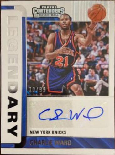 Charlie Ward #LC-CWD Basketball Cards 2022 Panini Contenders Legendary Autographs