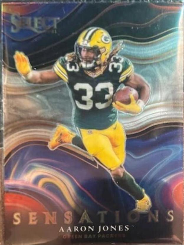 Aaron Jones #SEN-23 2021 Panini Select Football Sensations