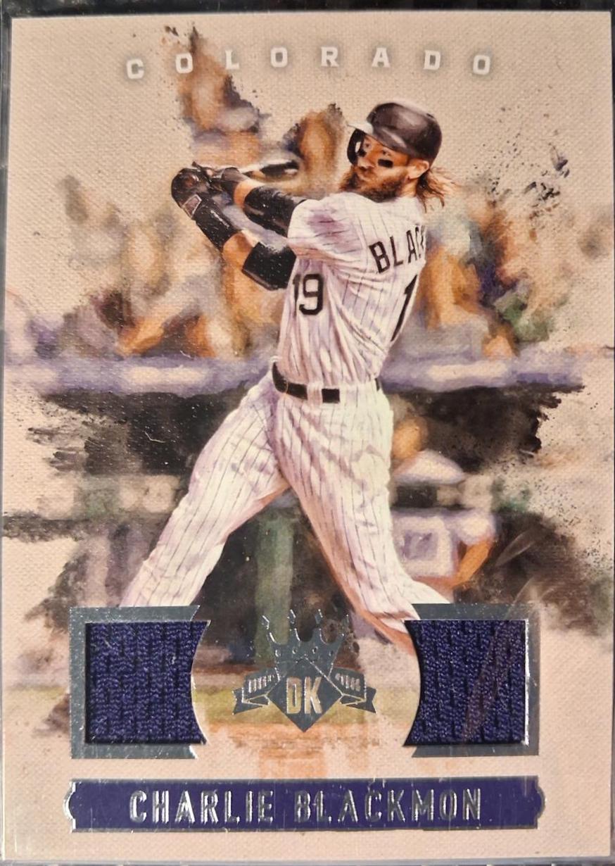 Charlie Blackmon #DKM-CB 2017 Panini Diamond Kings Baseball DK Materials