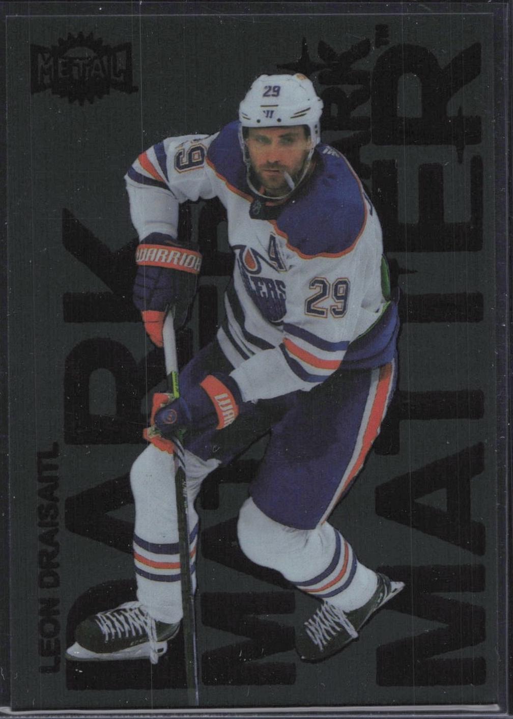Leon Draisaitl #DM-15 Hockey Cards 2024 SkyBox Metal Universe Dark Matter