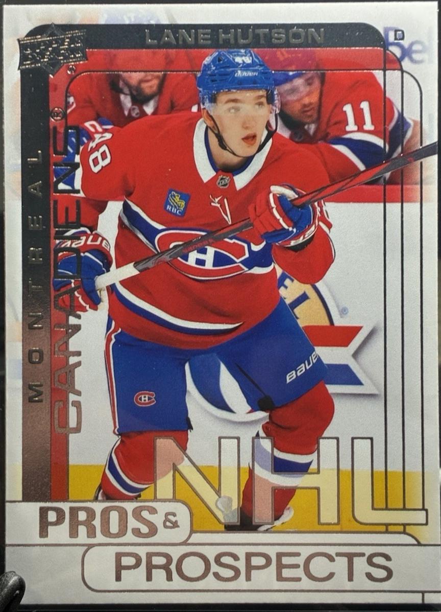 Lane Hutson #PP-24 Hockey Cards 2024 Upper Deck Pros and Prospects