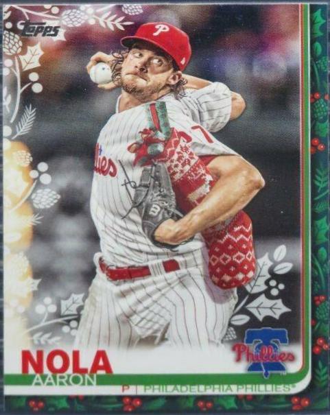 Aaron Nola #HW152 2019 Topps Holiday Mega Box Baseball