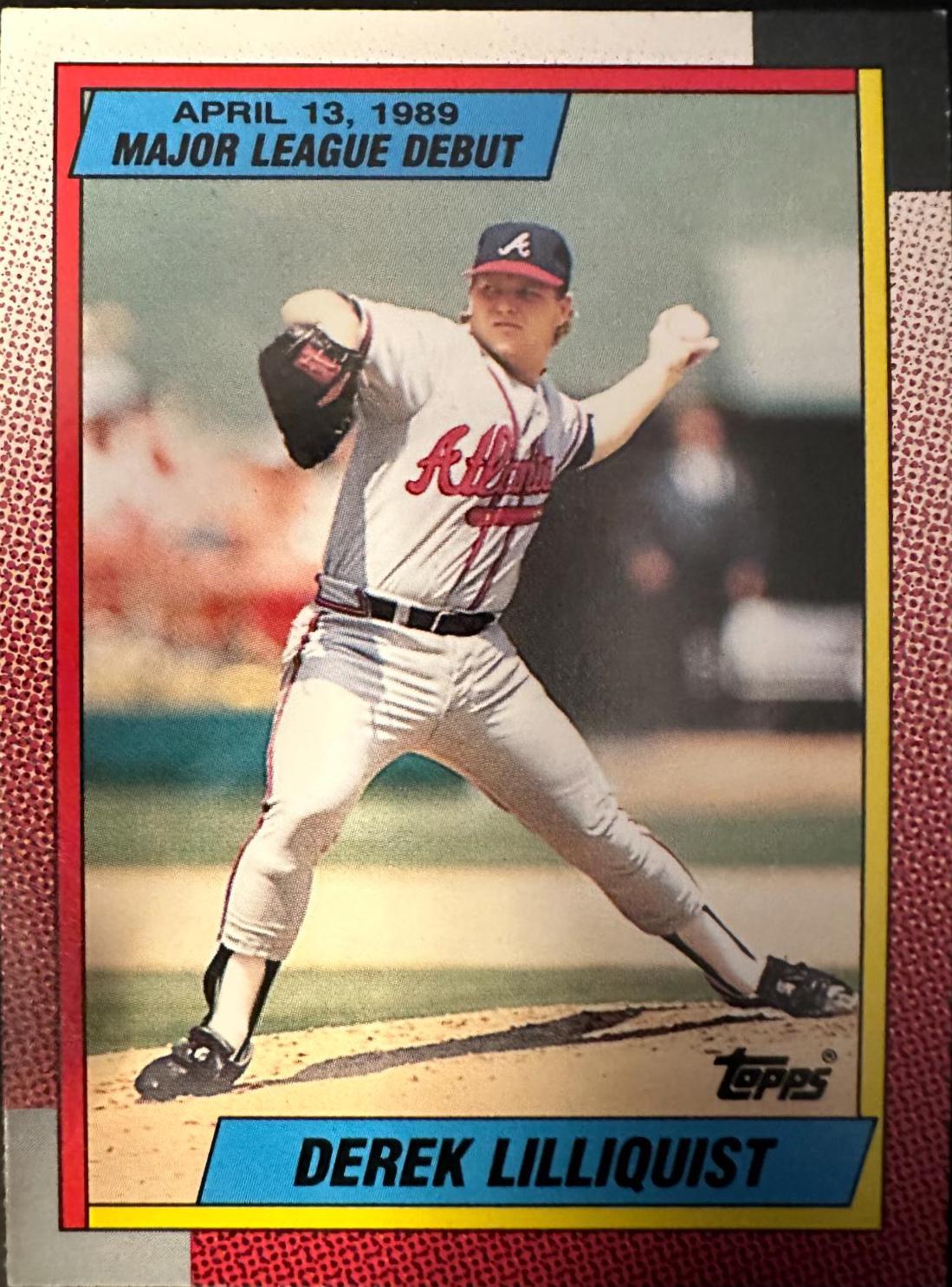 Derek Lilliquist #70 Baseball Cards 1990 Topps Major League Debut
