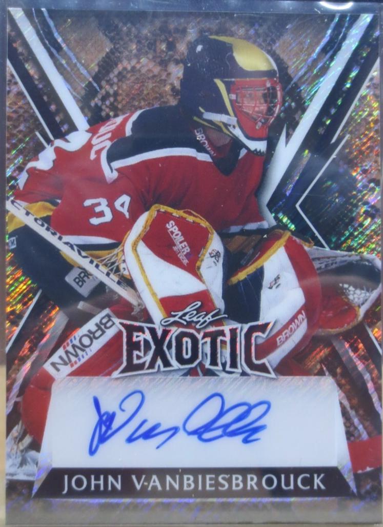 John Vanbiesbrouck #E-JV1 2024 Leaf Metal Legends Exotic Autograph Hockey