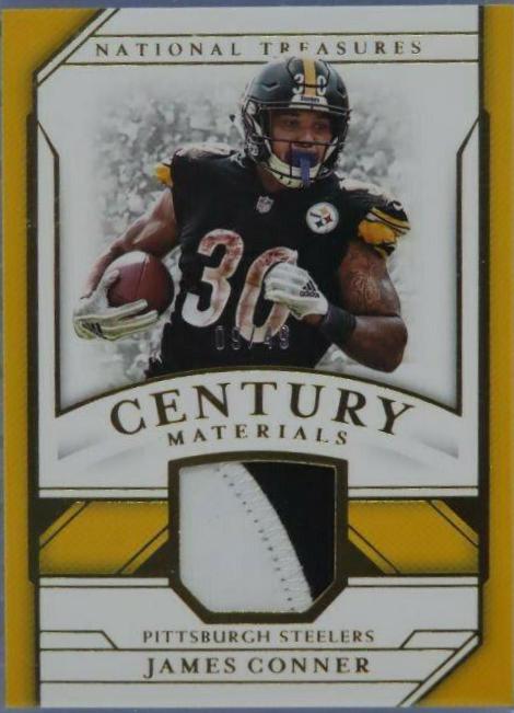 James Conner Football Cards 2018 National Treasures Century Materials