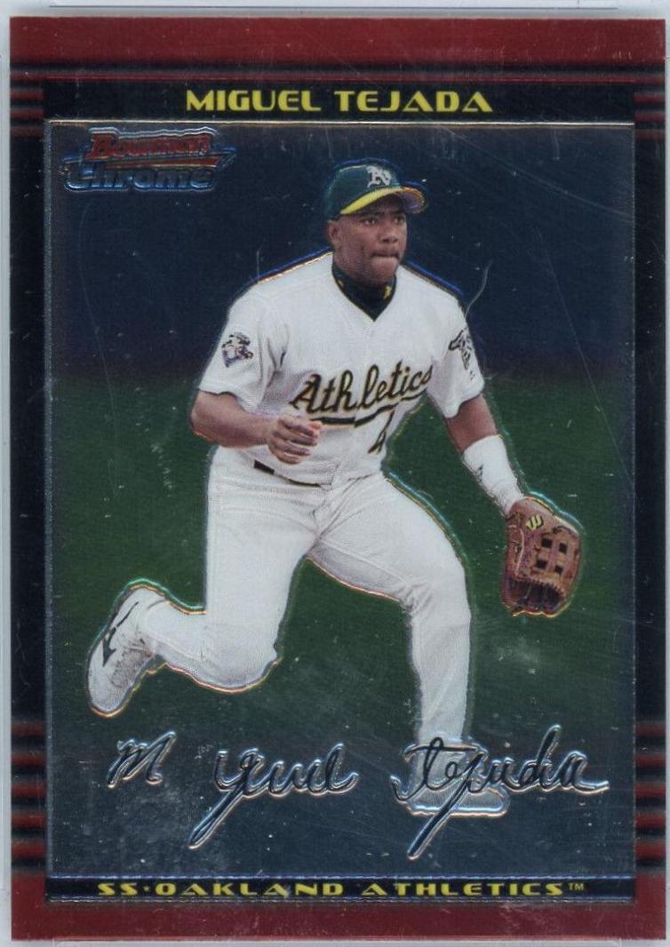 Miguel Tejada #4 Baseball Cards 2002 Bowman Chrome