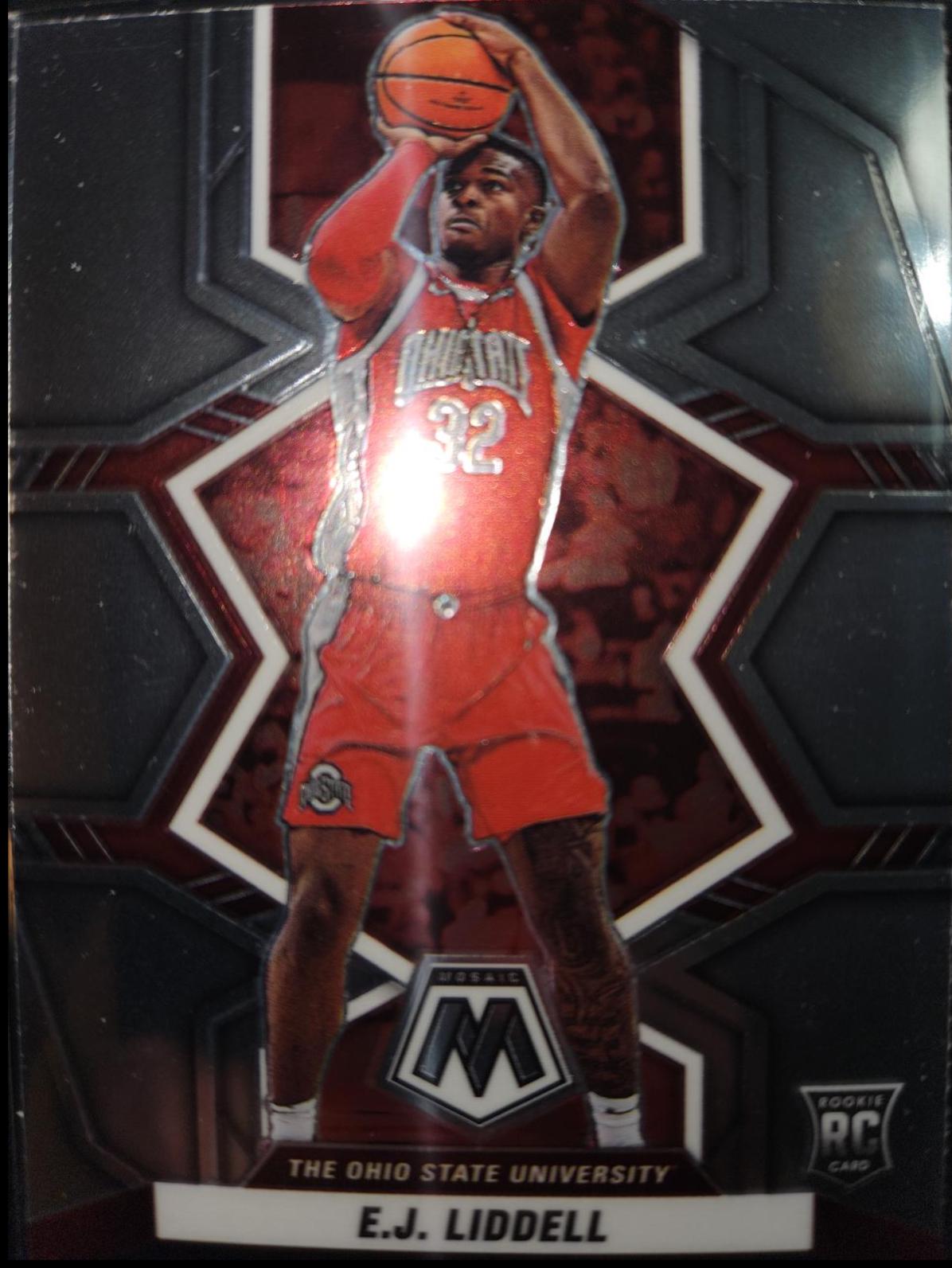 E. J. Liddell #13 Basketball Cards 2022 Panini Chronicles Draft Picks Mosaic