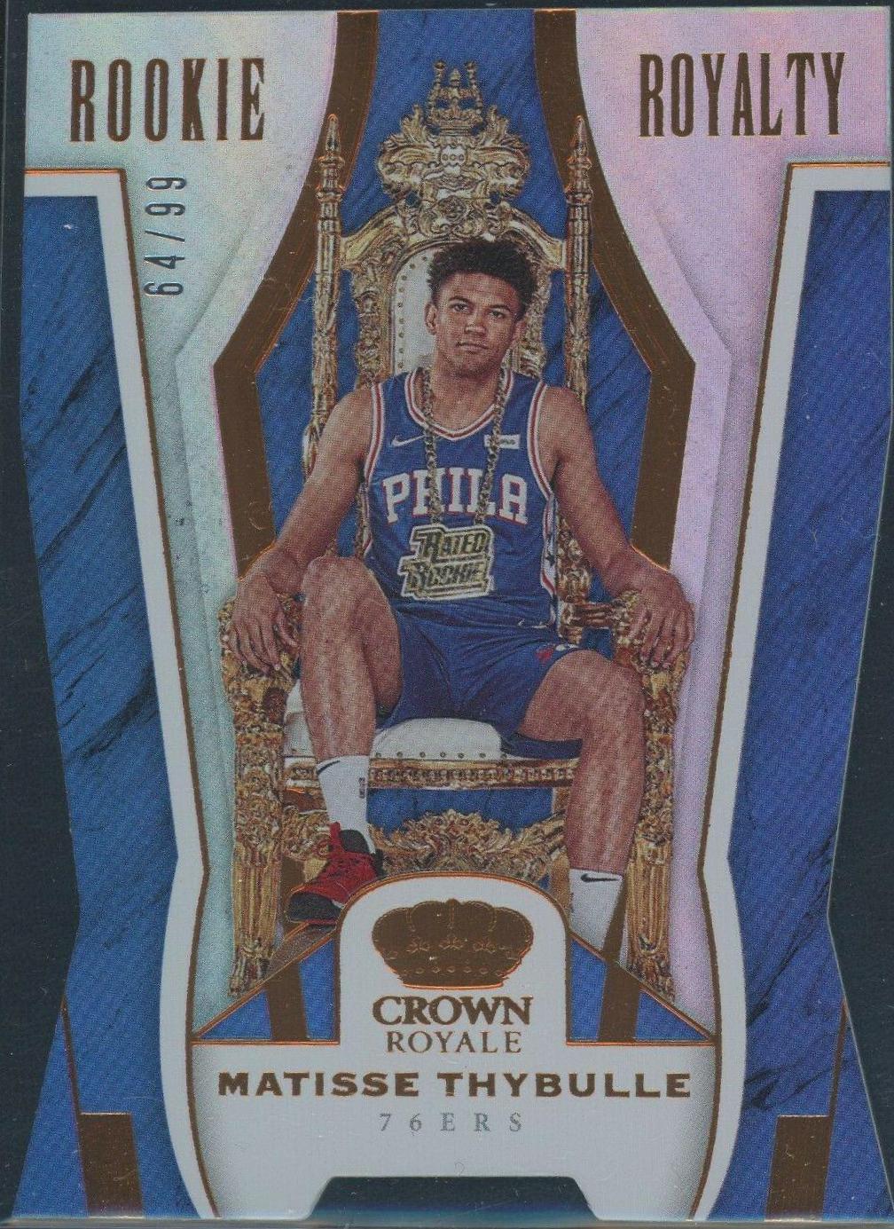 Matisse Thybulle #5 Basketball Cards 2019 Panini Crown Royale Rookie Royalty