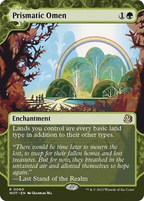Prismatic Omen [Foil] (Magic Wilds of Eldraine Enchanting Tales)