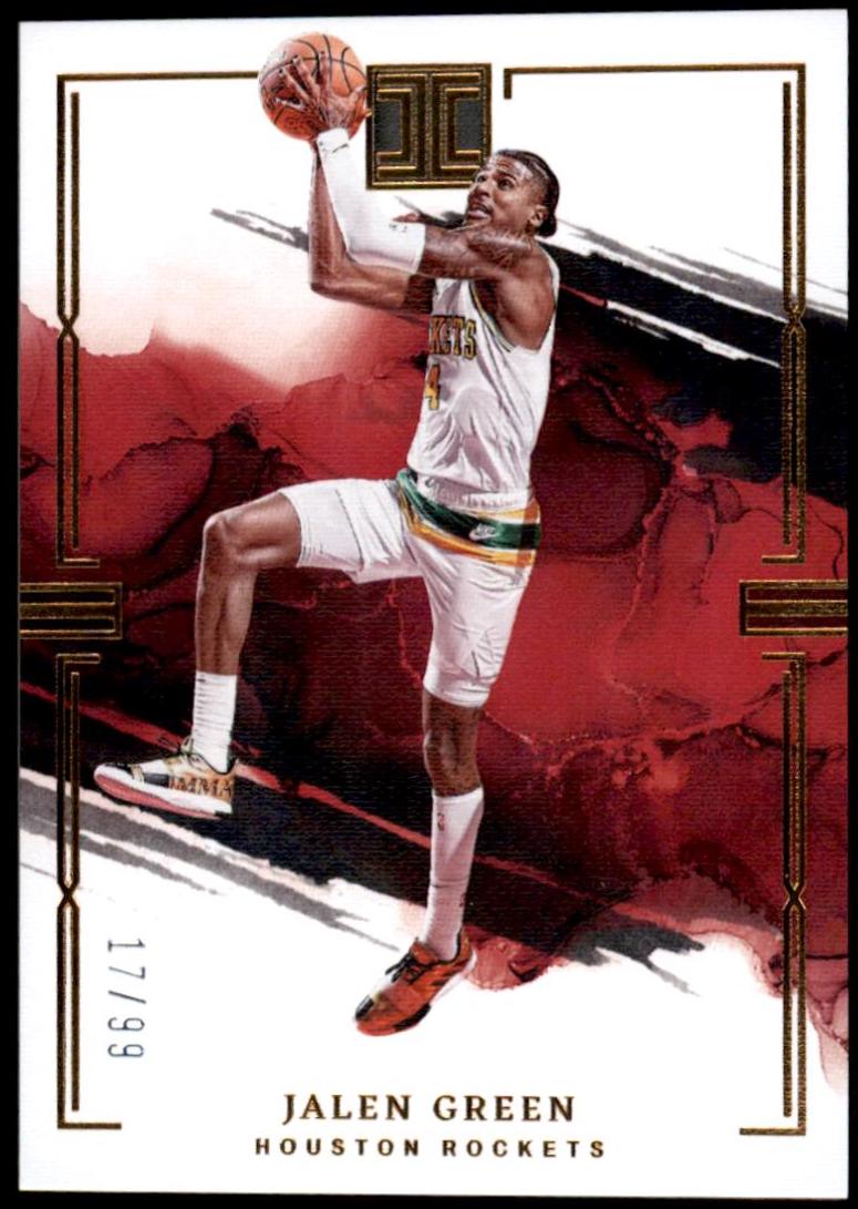 Jalen Green #64 Basketball Cards 2022 Panini Impeccable