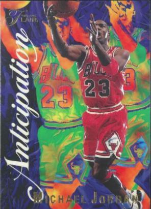 Michael Jordan #2 Basketball Cards 1995 Flair Anticipation
