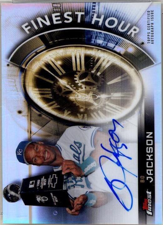 Bo Jackson #BJ Baseball Cards 2018 Topps Finest Hour Autographs