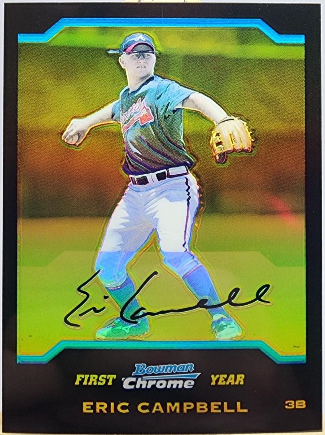 Eric Campbell #71 2004 Bowman Chrome Draft Picks Baseball