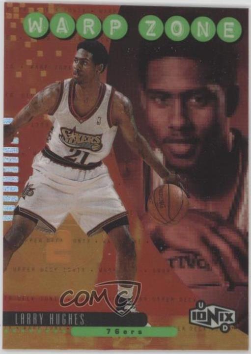 Larry Hughes #Z9 Basketball Cards 1998 Upper Deck Ionix Warp Zone