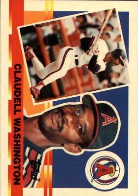 Claudell Washington #12 Baseball Cards 1990 Topps Big Baseball