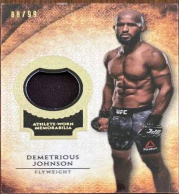Demetrious Johnson #TOR-DJ Ufc Cards 2018 Topps UFC Knockout Tier One Relics
