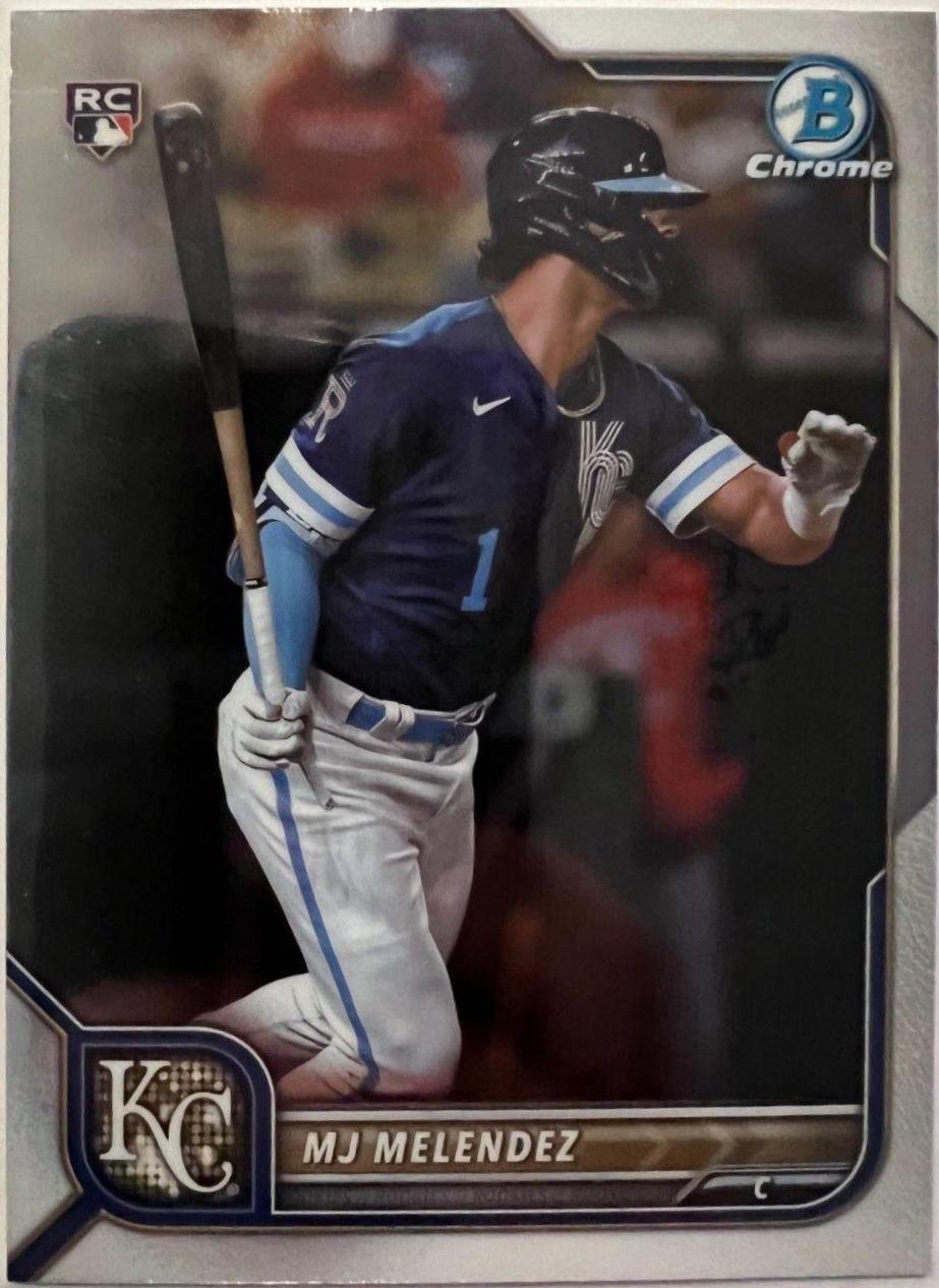 MJ Melendez #25 Baseball Cards 2022 Bowman Chrome