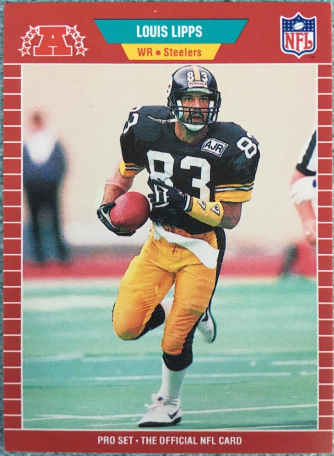 Louis Lipps #351 Football Cards 1989 Pro Set