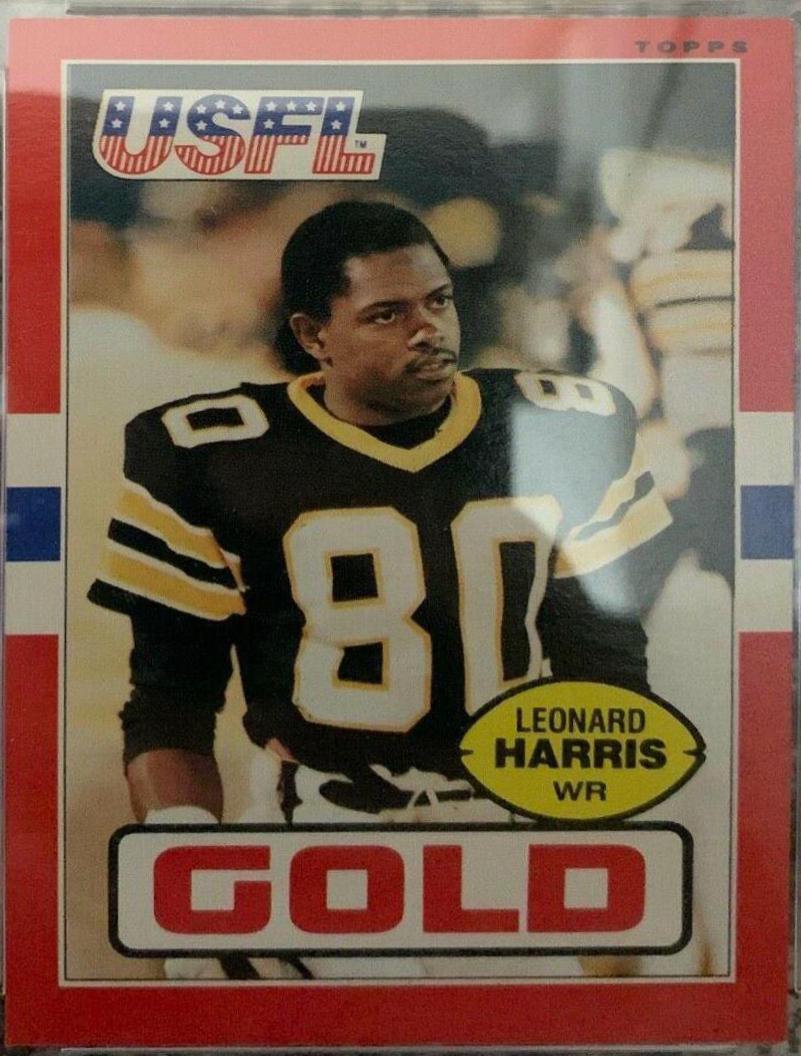 Leonard Harris #32 Football Cards 1985 Topps USFL