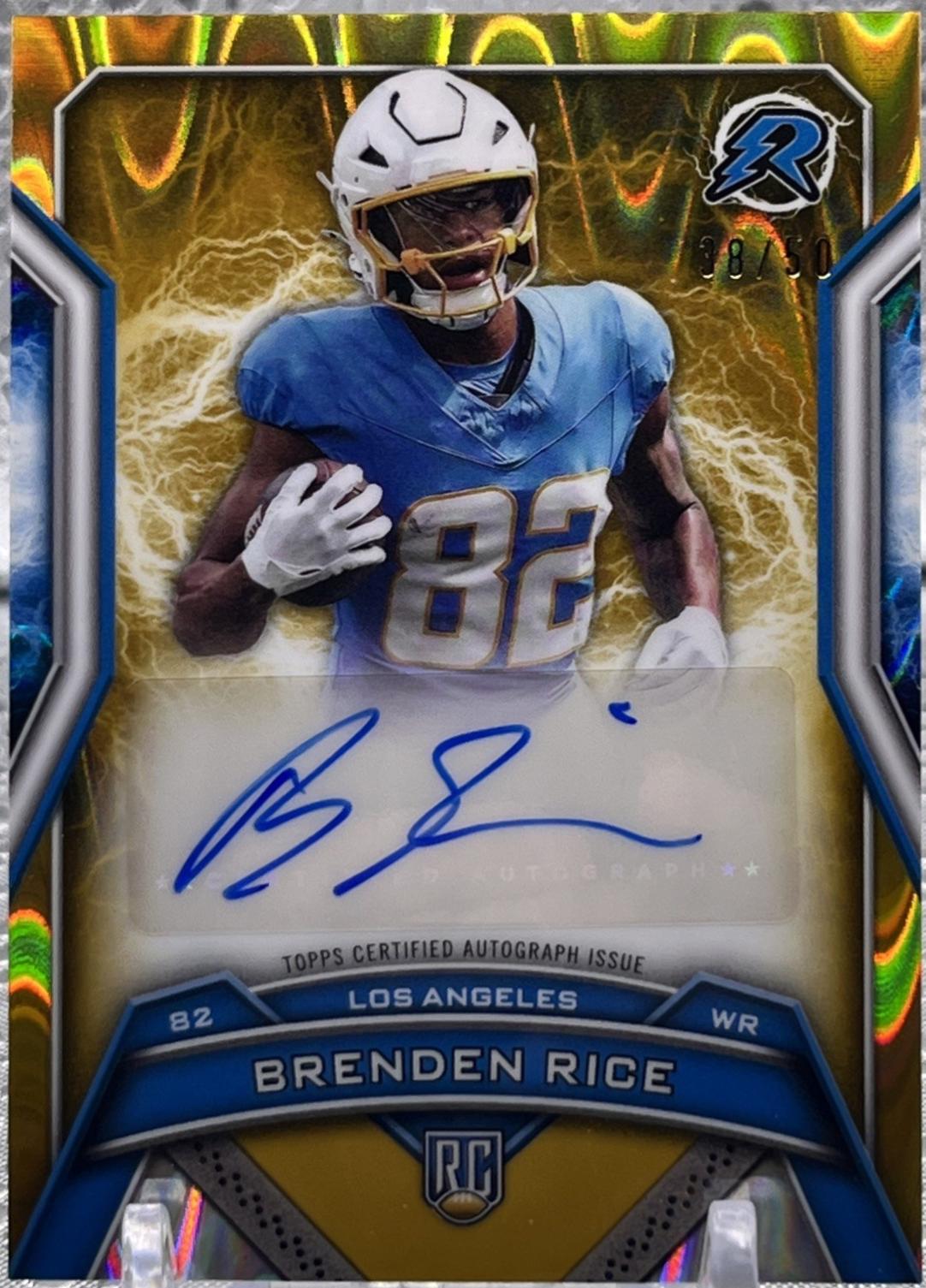 Brenden Rice [Gold Power Surge] #RRS-BR