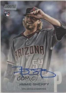 Jimmie Sherfy #SCA-JS 2018 Stadium Club Baseball Autographs