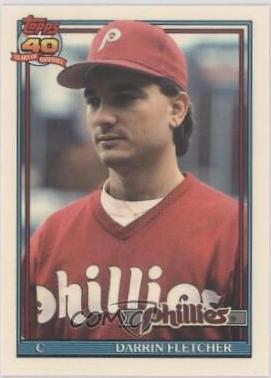 Darrin Fletcher #9 Baseball Cards 1991 Topps Tiffany
