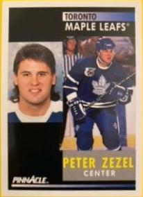 Peter Zezel #174 Hockey Cards 1991 Pinnacle