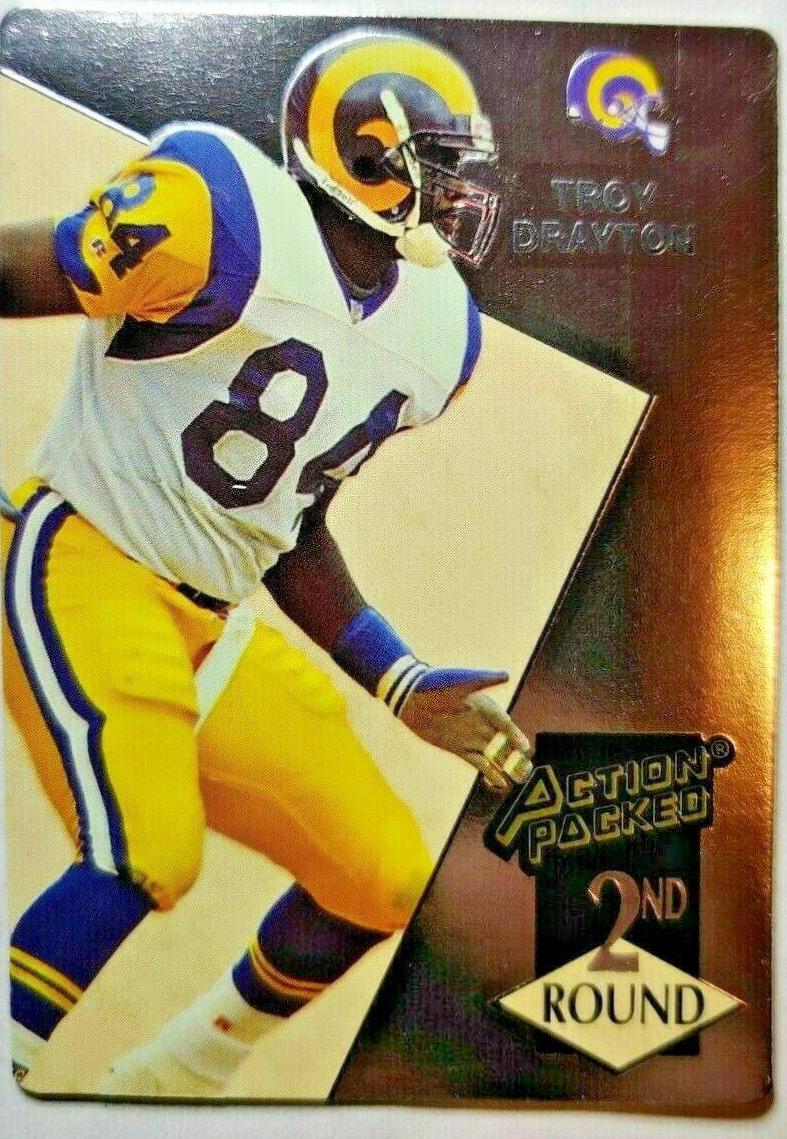 Troy Drayton #200 Football Cards 1993 Action Packed