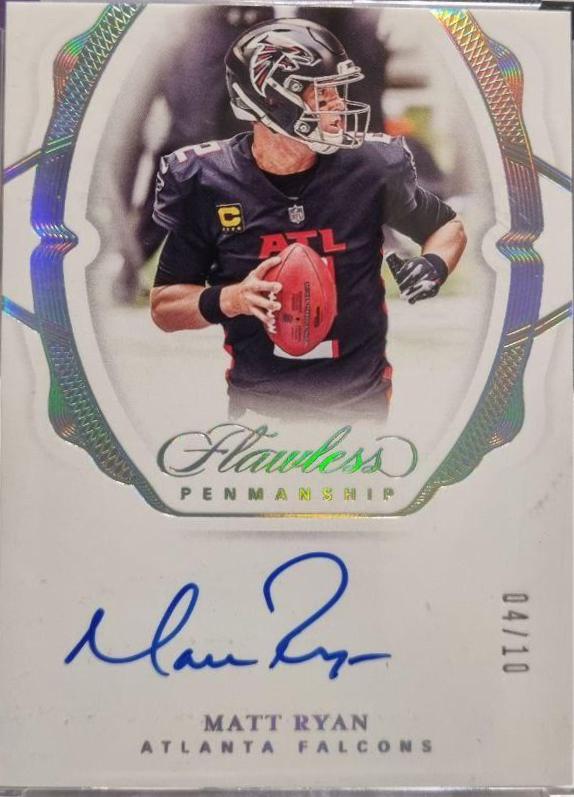 Matt Ryan #FP-MRY Football Cards 2020 Panini Flawless Penmanship