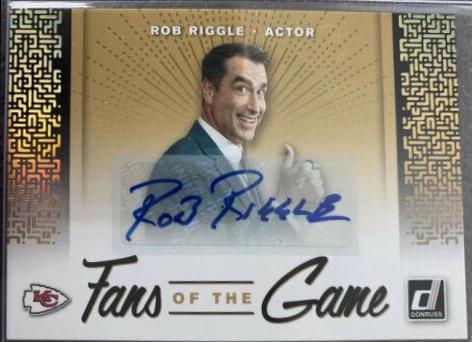 Rob Riggle #FTG 2 Football Cards 2019 Donruss Fans of the Game Autographs