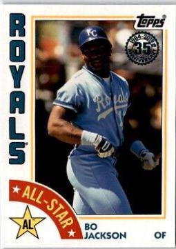 Bo Jackson #BJ Baseball Cards 2019 Topps 1984 Baseball All Stars