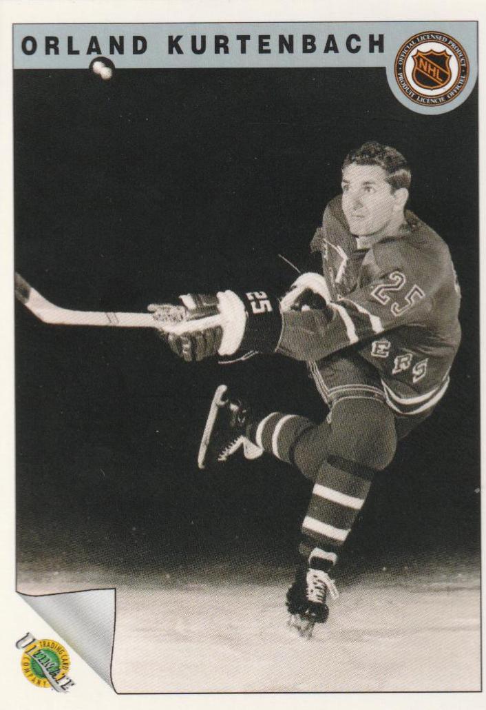 Orland Kurtenbach #24 Hockey Cards 1991 Ultimate Original Six