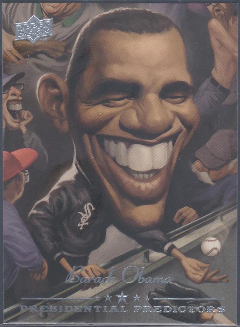 Barack Obama #PP-4 Baseball Cards 2008 Upper Deck Presidential Predictors