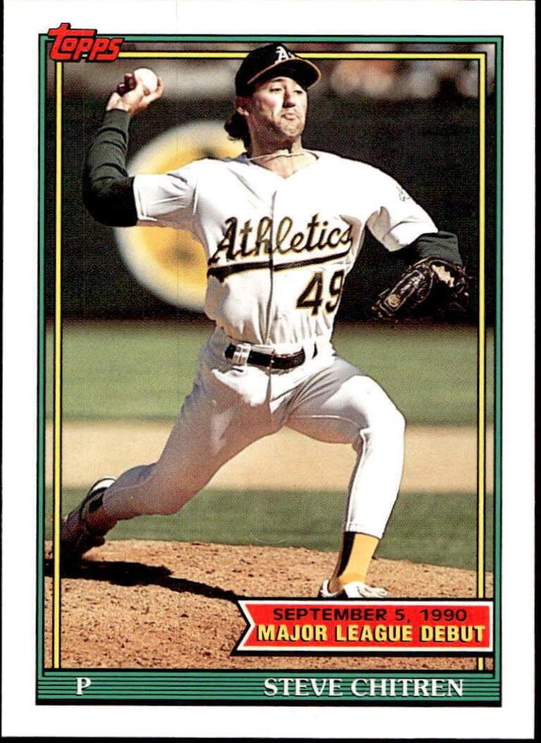 Steve Chitren #31 Baseball Cards 1991 Topps '90 M.L. Debut