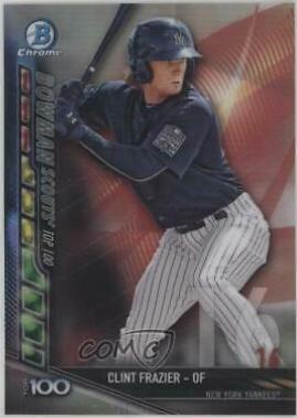 Clint Frazier #BTP-16 Baseball Cards 2017 Bowman Scouts' Top 100