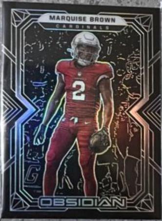 Marquise Brown #2 Football Cards 2022 Panini Obsidian