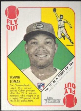 Yasmany Tomas #10 Baseball Cards 2015 Topps Heritage '51 Collection