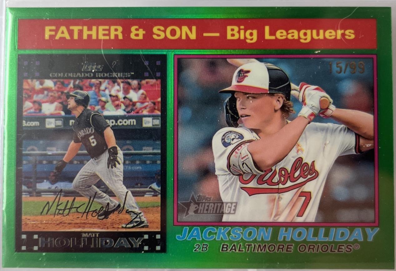 Matt Holliday / Jackson Holliday [Green Chrome Variation] #66