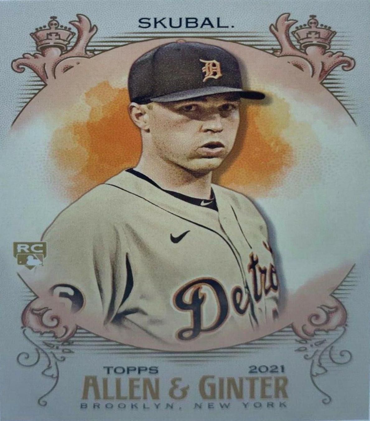 Tarik Skubal #245 Baseball Cards 2021 Topps Allen & Ginter