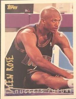 Jalen Rose #6 Basketball Cards 1994 Topps Franchise Future