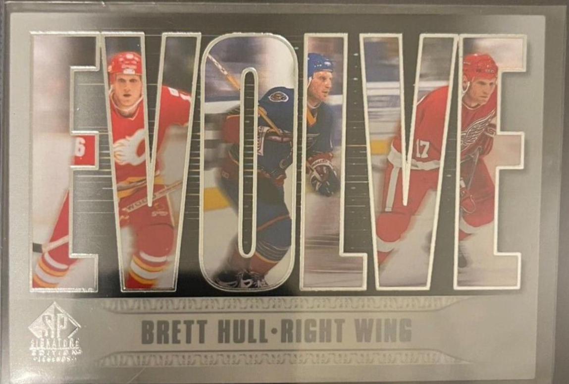 Brett Hull #E-2 Hockey Cards 2020 SP Signature Edition Legends Evolve