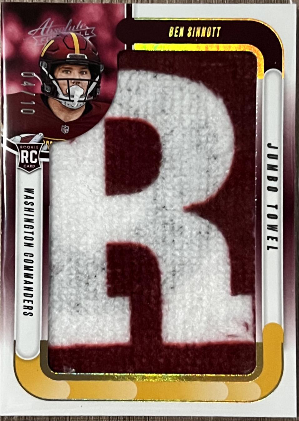 Ben Sinnott #JJN-BST Football Cards 2024 Panini Absolute Jumbo