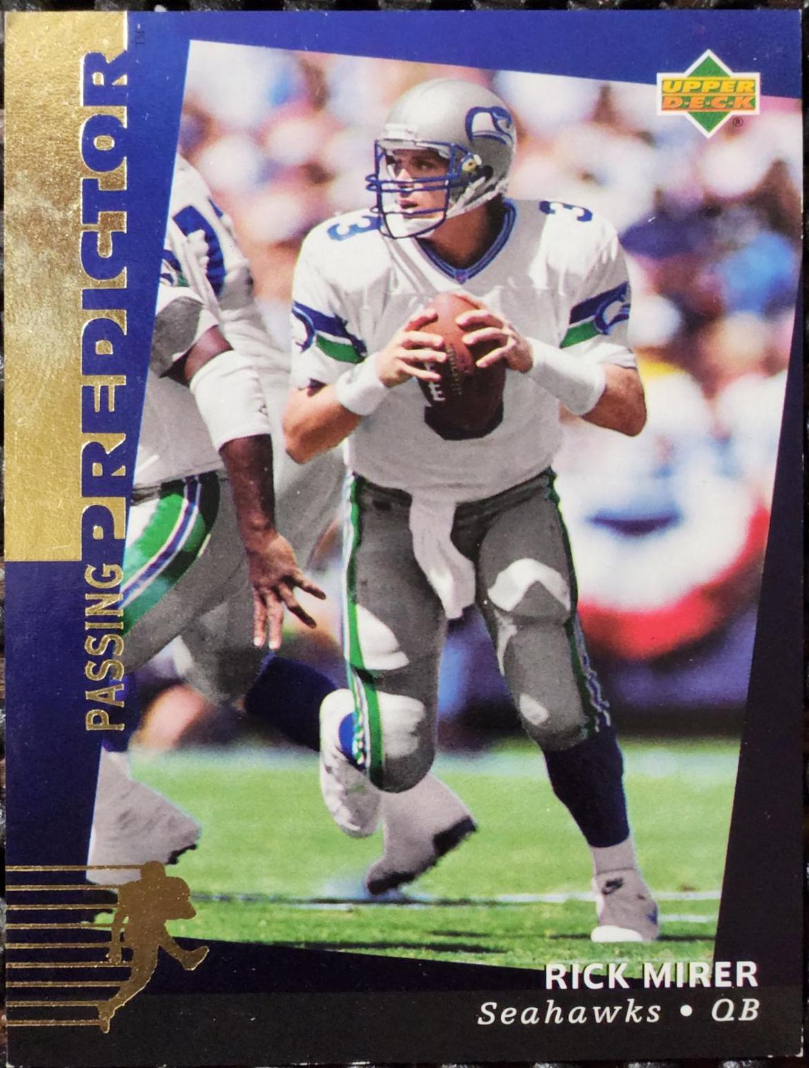 Rick Mirer #RP8 Football Cards 1994 Upper Deck Predictor Hobby