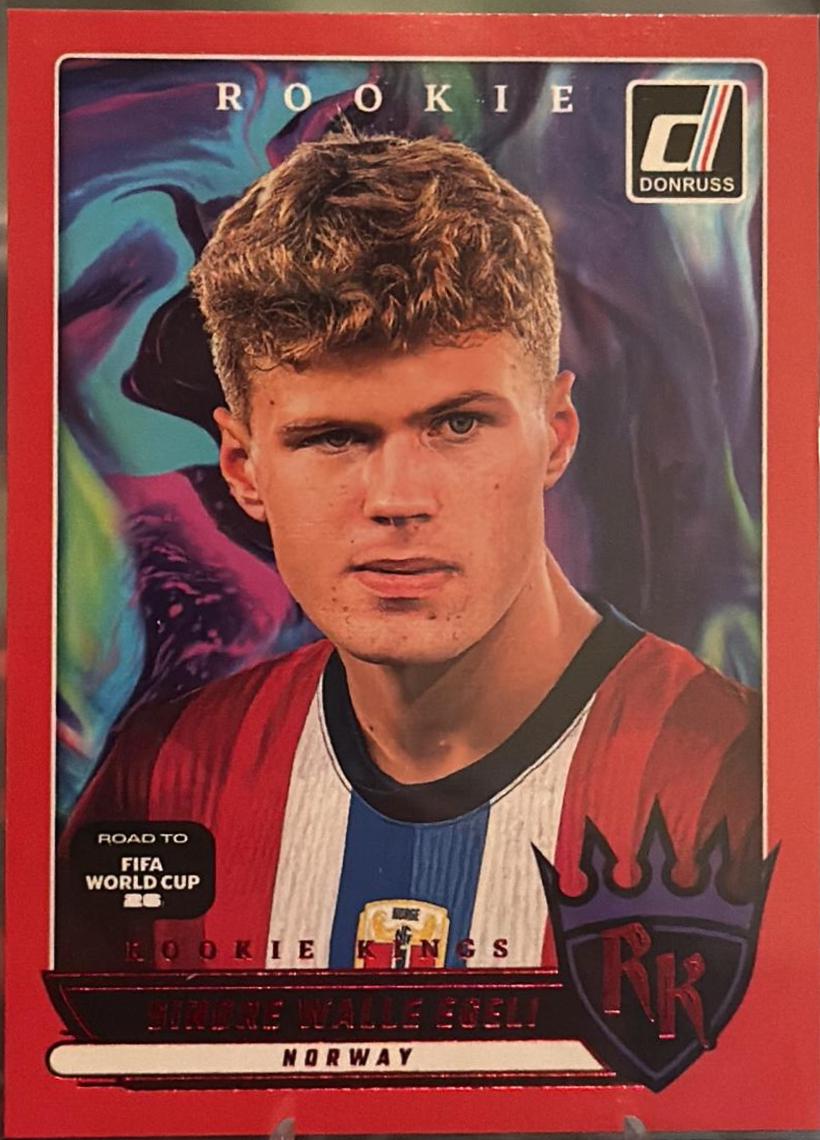 Sindre Walle Egeli #6 2025 Panini Donruss Road To FIFA Rookie Kings