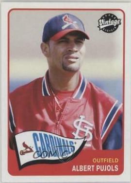 Albert Pujols #44 Baseball Cards 2003 Upper Deck Vintage