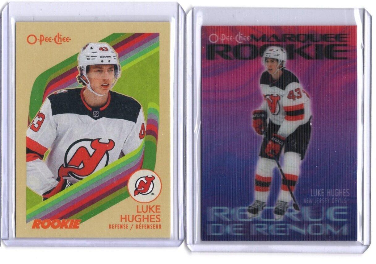 Luke Hughes #3D-LH Hockey Cards 2023 O-Pee-Chee 3-D Marquee Rookie