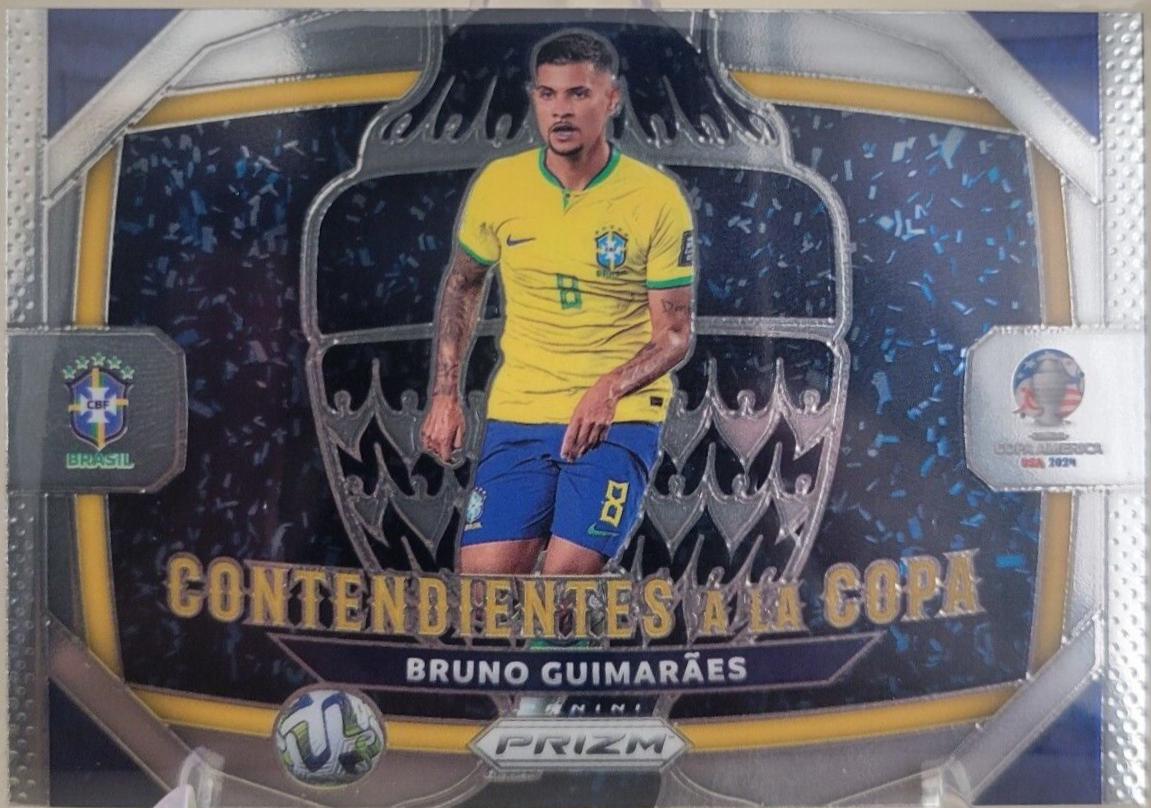 Bruno Guimaraes #3 Soccer Cards 2024 Panini Prizm Copa America Contendientes a la Copa