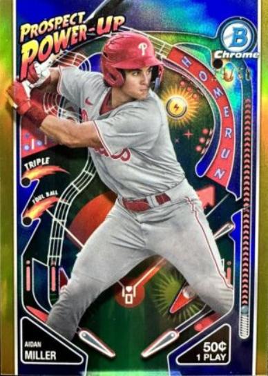 Aidan Miller #PP-18 Baseball Cards 2024 Bowman Prospect Power-Up