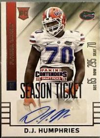 D.J. Humphries #275 Football Cards 2015 Panini Contenders Draft Class Autographs